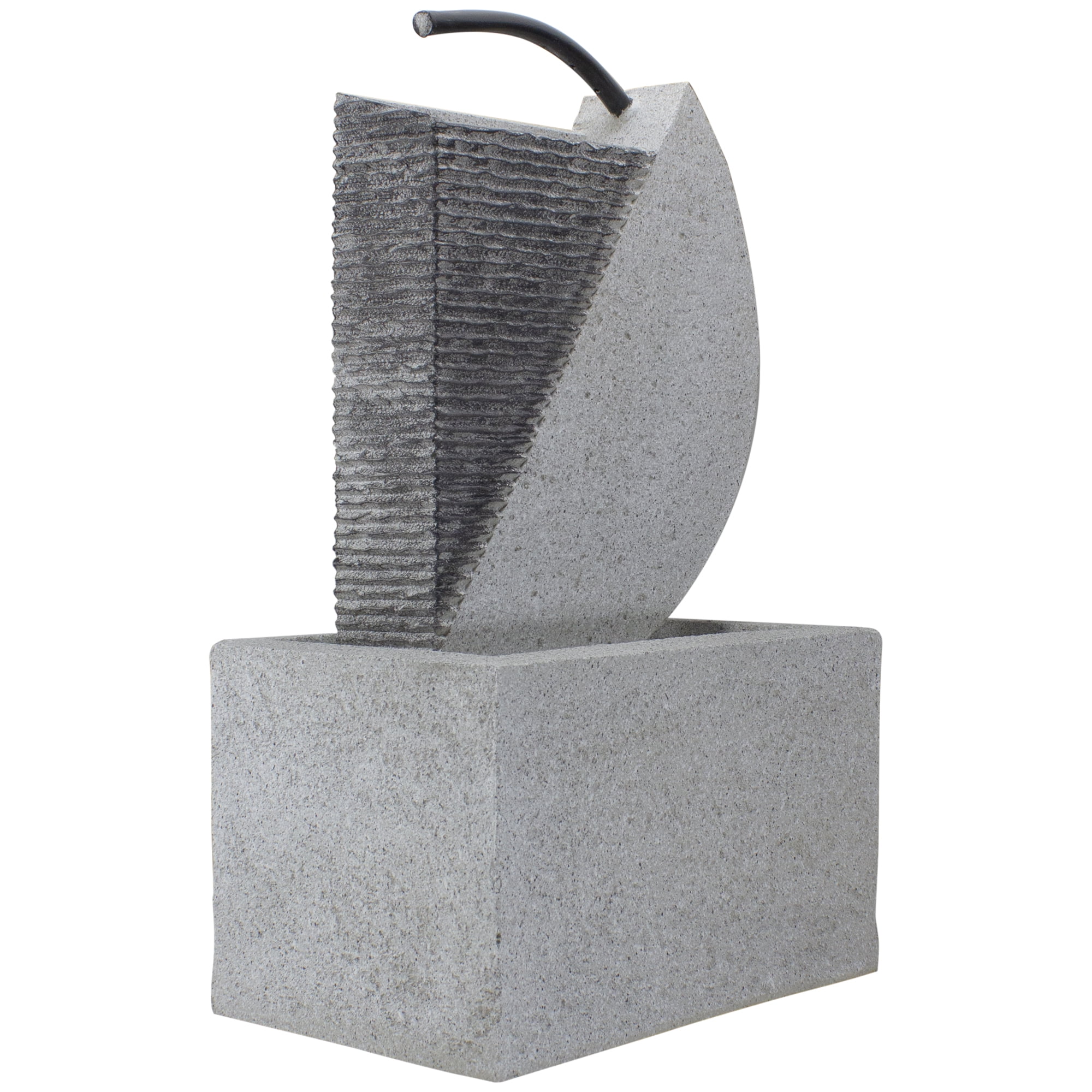 Northlight Modern Style Rainfall Outdoor Water Fountain - 20" - Gray