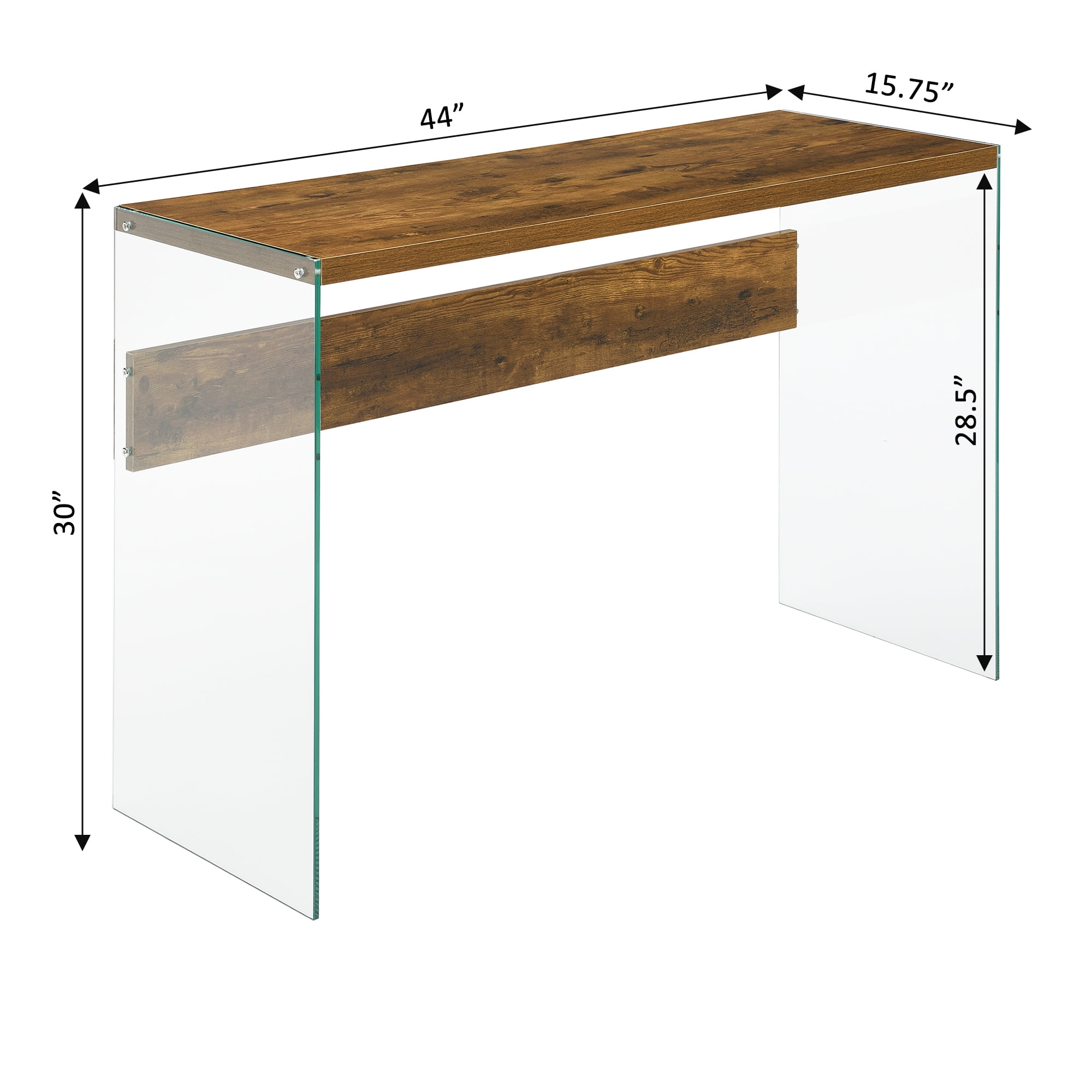 SoHo Console Table or Desk Black Walmart
