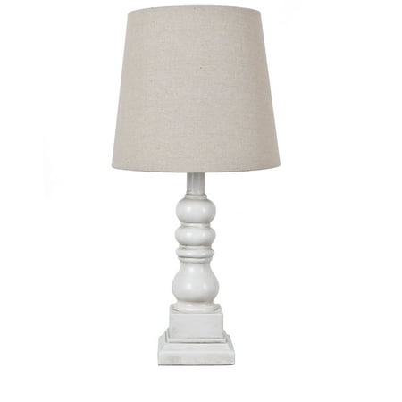 Evolution by Crestview Collection Conrad 18.5" Resin Table Lamp in White