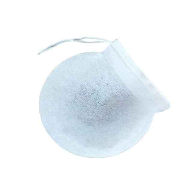 Monstrate Bolsa vacía desechable de 100 Uds., bolsas de té redondas para café, bolsa de almacenamiento con filtro, accesorios para suministros Teteras