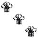 thumbnail image 4 of Accesorio de cinta con cable de Navidad Advancent decoración de arpillera a cuadros negro Blanco 15m, 4 of 6