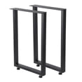 thumbnail image 2 of QinaQin Patas metálicas industriales para muebles, juego de 2 soportes de acero para mesa de comedor, escritorio, banco o proyectos DIY de sala y oficina, 2 of 8