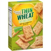 Great Value Wheat Crackers, 9 oz
