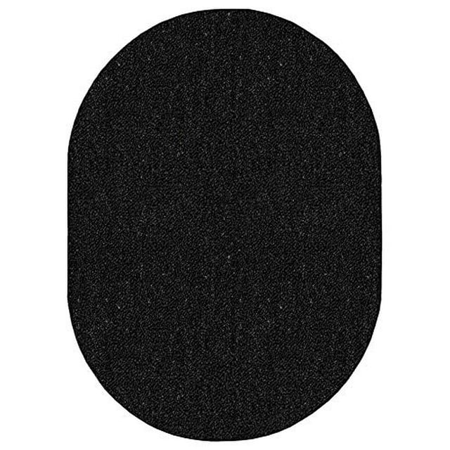 Home Queen Starwars Collection Pet Friendly Indoor Outdoor Area Rug Black - 8' x 10' Oval