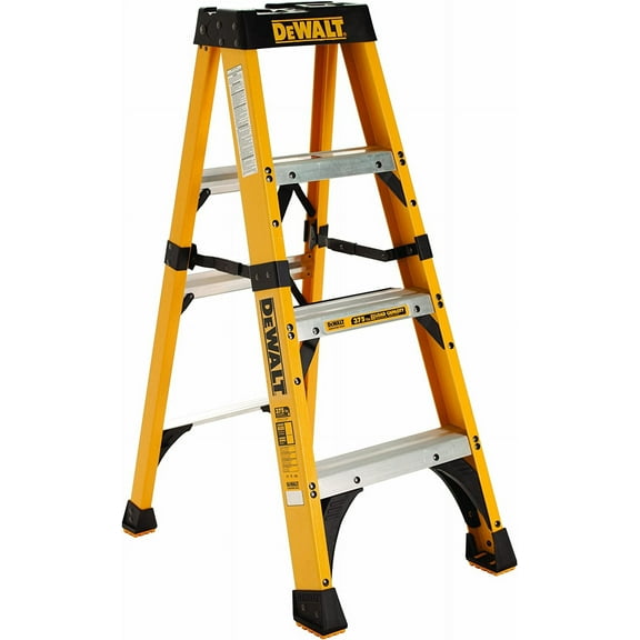 Dewalt 4-foot Fiberglass Stepladder, 375-pound Load Capacity, Type Iaa, Dxl3410-04
