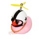 thumbnail image 1 of Adornos De Coche De Pato Rosa, Decoraciones Para Salpicadero De Coche, Gafas Geniales, Pato Con Casco De Hélice, Cadena Dorada Eigraketly OD016040-14, 1 of 6