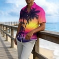 thumbnail image 4 of Yaoyar Mens Hawaiian Shirts Short Sleeve with pocket Button Down Luau Party Shirts Summer Beach Casual Vacation Blouse Tops, 4 of 5