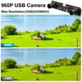 thumbnail image 4 of Hotpet Synchronized Dual Lens Stereo USB Camera 1.3MP HD 960P Webcam 3D VR Web Camera Module with 1/3 CMOS OV9715 Sensor Low Light Mini Industrial USB2.0 Web cam For Android,Linux,Windows,Raspberry PI, 4 of 4