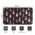 thumbnail image 5 of Black and Pink Christmas Tree Pattern Door Rugs,Washable Non Slip Door Mats Indoor,Decorative Door Mats,Entry Mat Indoor for Entrance,Bedroom,Kitchen,Bathroom,30"x17", 5 of 6