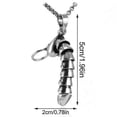 thumbnail image 3 of Collar con colgante de pene de plata esterlina hecho a mano. Un regalo divertido para el Día de San Valentín, tanto para hombres como para mujeres., 3 of 3