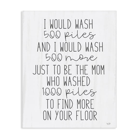 Stupell Industries Rustic Lodge Would Wash 500 Piles Canvas Art, 16 x 20, by Lux Me Designs