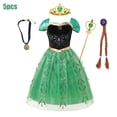 thumbnail image 4 of Disfraz de princesa Anna de Frozen de Disney para niños, Vestido de Cosplay para fiesta de cumpleaños, ropa para niños, vestidos de Carnaval de 2 a 8 años, 4 of 4