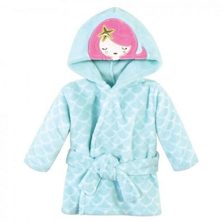 UPC: 0660168163254 | Hudson Baby Infant Girl Plush Animal Face Bathrobe  Mermaid  0-9 Months