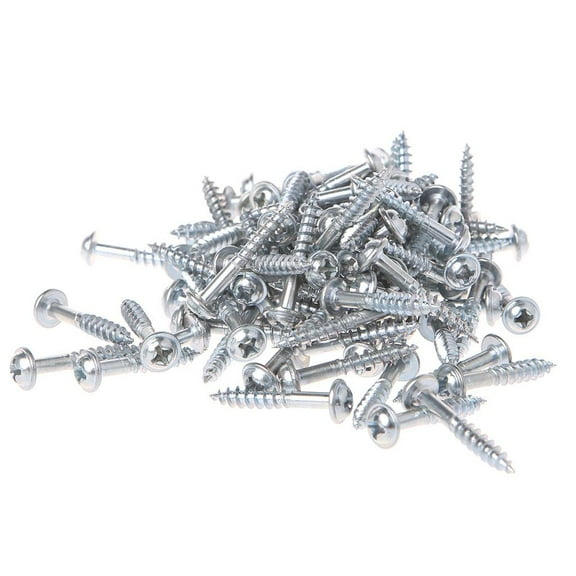 WE-POLUJ 100Pcs M4-25 High Strength Oblique Hole Self-tapping Screws For Pocket Hole Jig