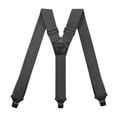 thumbnail image 2 of SGFCWSX Men's Y-Back Suspenders, Adjustable 4-Clip Elastic Casual Formal Dark Gray, 2 of 3