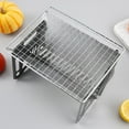 thumbnail image 4 of Portable Wood Burning Camping Stove with Grill Net - Folding Stainless Steel Design for Hiking and Picnics, 4 of 6