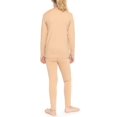 thumbnail image 3 of Stretch Is Comfort Oh so Soft Youth Girl's Set Long Sleeve Crew and Leggings Beige X-Large, 3 of 6