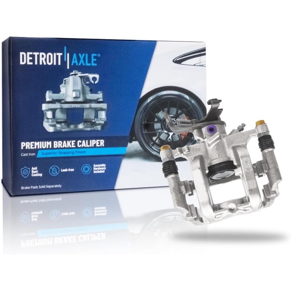 Detroit Axle - Rear Right Passenger Side Brake Caliper with Bracket for Chevrolet Trax Buick Cascada, 2013 2014 2015 2016 2017 2018 2019