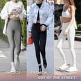 thumbnail image 4 of Women's Fleece Lined Leggings Winter High Waisted Soft Stretch Thermal Warm Workout Yoga Pants S-2xl, 4 of 5