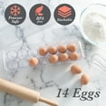 thumbnail image 2 of Kitchen Details Clear BPA Free Plastic Stackable Egg Crate with Lid, 2 of 8