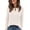Khaki#tops for women 2026#37, variant on Women's Ribbed Knit Long Sleeve Shirts Keyhole Crew Neck Dressy Tunic Tops Soft Stretch Pullover Sweaters Office Casual Daily Wear White S