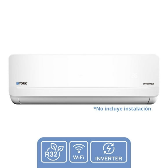 Minisplit York R32 Inverter Wi-fi 1 Ton, 110v solo Frio