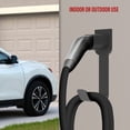 thumbnail image 2 of ENERLITES Tesla Charger Nozzle Holster, EV Charger Holder Wall-Mount, Electric Vehicle Charging Cable Holder, for All Tesla Models, Heavy-Duty Steel Hook, Outdoor/Indoor, 25354, 2 of 7