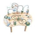 thumbnail image 2 of Mazón de cuentas de madera Juguete PRERION de APRENDIZAJE de APRENDIZACIÓN Cognitivo Círculo Educativo de Madera para edades de 0 a 3 años Niñas para, 2 of 9