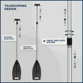 thumbnail image 4 of Five Oceans Kayak / Canoe Telescoping Paddle and Boat Hook, Black Extends 45 inches to 72 inches FO1885, 4 of 9