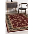 thumbnail image 3 of 7â€™ x 9â€™ Red and Black Ornamental Area Rug, 3 of 5