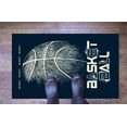 thumbnail image 6 of Motivation Rugs, Front Door Rug, Thick Rugs, Man Cave Rug, Basketball Rug, Ball Rugs, Machine Washable Rug, Personalizeds Rugs, Black Rug, 1.7'x2.3' - 50x70 cm, 6 of 8
