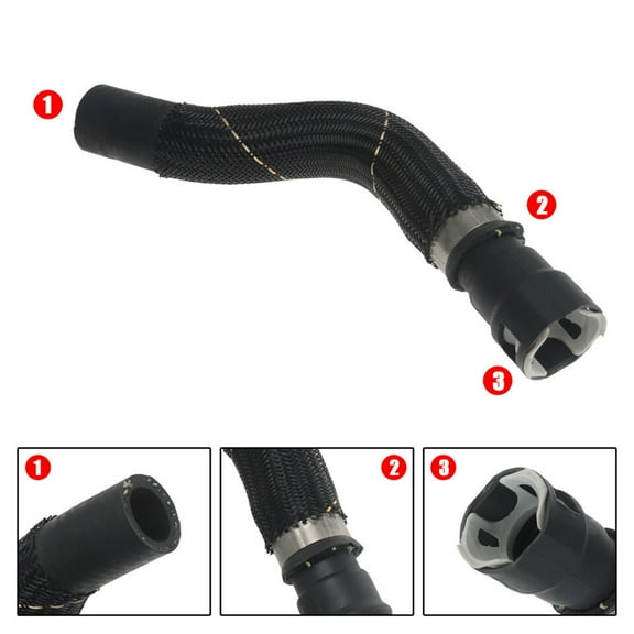Zyutaosan Hvac Heater Hose Connector Black Fit For 2015 Chrysler 200 Jeep Cherokee