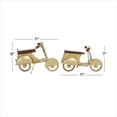 thumbnail image 3 of DecMode Metal Contemporary Sculpture, Gold 2 - Pieces, 3 of 10