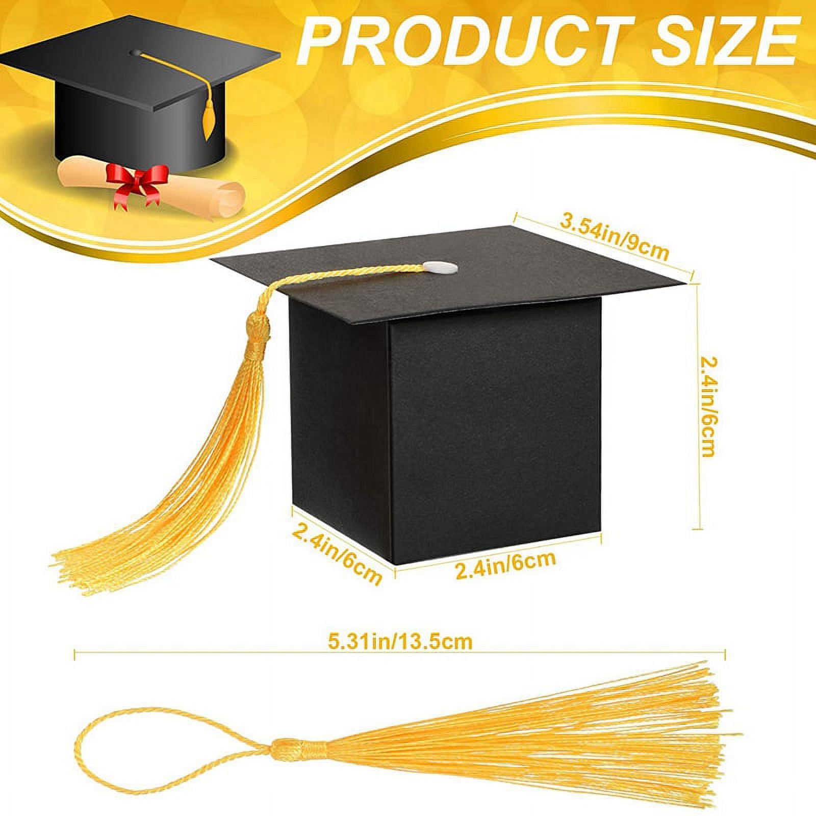 Graduation Decorations 150PCS Graduation Candy Box DIY Grad Cap Box for Graduation Gift Graduation Party Favors Decor