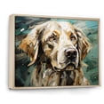 thumbnail image 2 of Designart "Portraits Of Elegant Labradors" Animals Dog Floater Framed Canvas Wall Art, 2 of 5