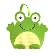 Dan Dee Collector's Choice Felt Green Frog Basket 12 in