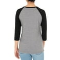 thumbnail image 5 of Athletic Works Women's Athleisure Split Neck Baseball T-shirt, 5 of 5