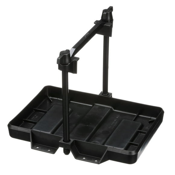 Attwood Marine Battery Tray 9090-5 For Use With 24/24M Series Battery; Low-Profile; Non Corrosive; Black; Plastic; ABYC Standard E-10 And U.S. Coast Guard Approved