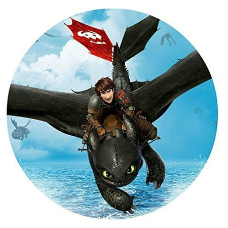 Personalized Round Bed - How to Train Your Dragon Edible Image Photo 8