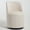 Beige, variant on WanKaMom Ergonomic Swivel Dining Chairs, Curved Back Upholstered Accent Chair, 360° Smooth Glide Barrel Chair, Soft Velvet Vanity Chair for Makeup Room & Small Space Decor
