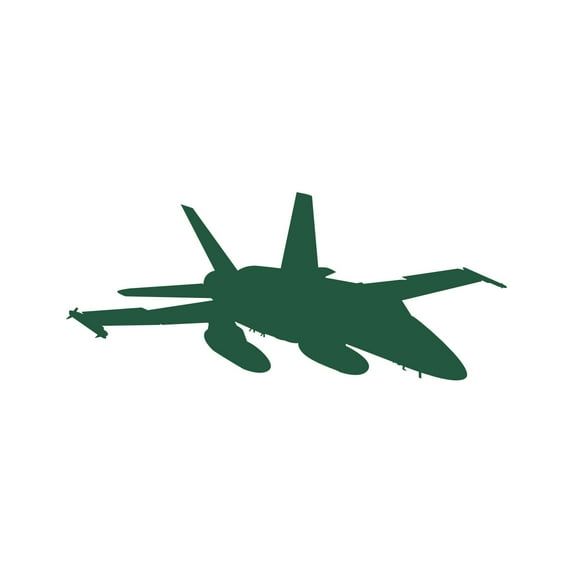 F-18 Hornet Sticker Decal Die Cut - Self Adhesive Vinyl - Weatherproof - Made in USA - Many Color and Sizes - f18 super hornet