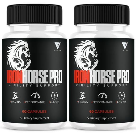 (2 Pack) Iron Horse Premium Performance Supplement, IronHorse Pro (120 Capsules)