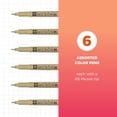 thumbnail image 2 of shiyou-Sakura Pigma Micron Fineliner Stylos - Stylos d'Encre Noire et Colorée d'Archive - Stylos pour Écrire, Dessiner Ou Journaliser - Encre Colorée Noire et Assortie - Taille 05 Points - Lot de 6, 2 of 4