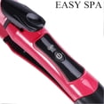 thumbnail image 3 of Plancha y rizador de pelo 2 en 1, color rosa, con calentamiento rápido y control de temperatura ajustable., 3 of 5