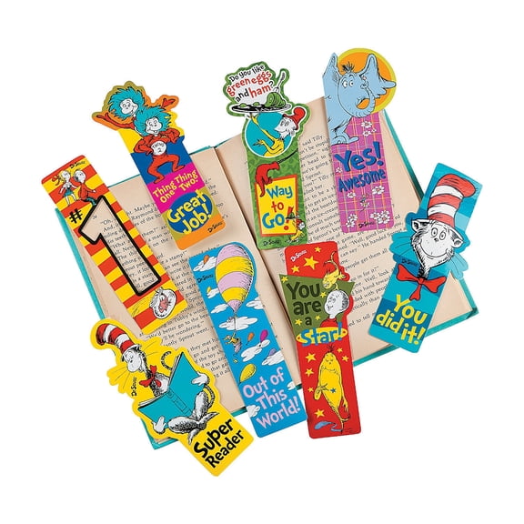 Dr. Seuss Incentive Bookmarks - Stationery - 50 Pieces