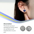 thumbnail image 4 of Qarigey 1 par de pendientes de tuerca de acero inoxidable para mujer, regalos para novias y esposas, joyería decorativa, fiesta de celebración de Ropa, zapatos y accesorios Miscelánea tipo 18 Qarigey AP011021-18, 4 of 6