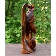 thumbnail image 5 of G6 Collection Wooden Handmade Skyrim Dragon Statue Sculpture Handcrafted Gift Art Decorative Home Decor Figurine Accent Decoration Artwork Hand Carved Size: 8" Tall x 7.5" Wide x 3" Deep, 5 of 6