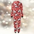 thumbnail image 4 of Hwmodou Family Matching Christmas Pajamas Set Cozy Homewear Snowflake Reindeer Print Hooded Loungewear For Adults Kids Xmas Sleepwear Set, 4 of 7