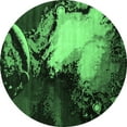 thumbnail image 1 of Ahgly Company Indoor Round Oriental Emerald Green Industrial Area Rugs, 7' Round, 1 of 4