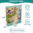 thumbnail image 5 of WOBOGO Golden Retriever File Folders Extra Large Capacity to Hold 200 Sheets of Documents Hard Shell Ring Binder for School Home Office, 5 of 10